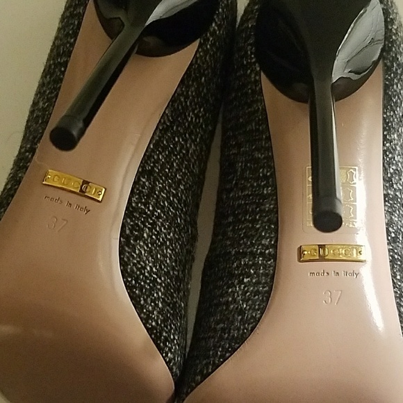 🔴SOLD🔴GUCCI Tweed T-strap Heels BNWOT - Picture 7 of 8